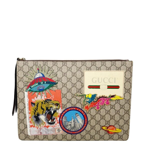 Gucci  Original Courrier Web GG Canvas Messenger Bag Beige 474083 - Picture 4 of 16